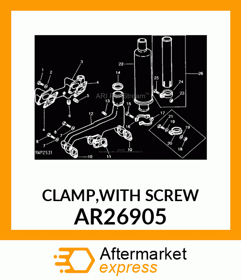 CLAMP,WITH SCREW AR26905