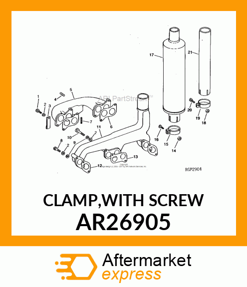 CLAMP,WITH SCREW AR26905