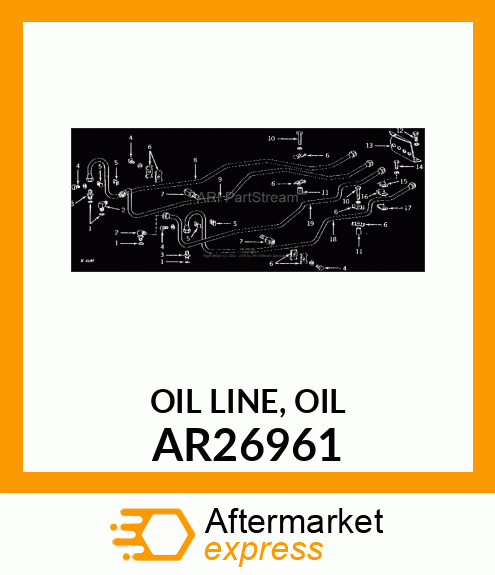 OIL LINE, OIL AR26961