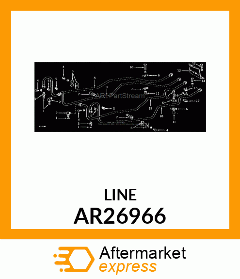 OIL LINE, OIL AR26966