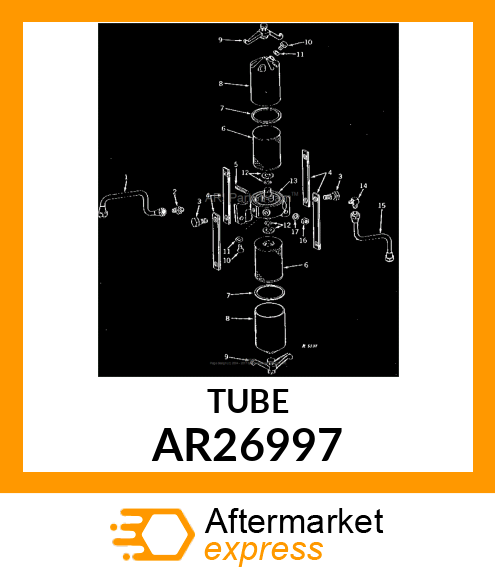 LINE,FUEL PUMP TO FUEL FILTER AR26997