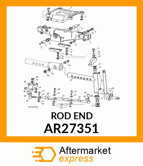 BALL JOINT, END TIE ROD INNER AR27351