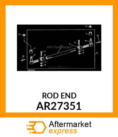 BALL JOINT, END TIE ROD INNER AR27351