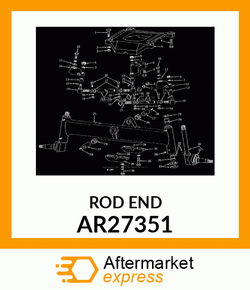 BALL JOINT, END TIE ROD INNER AR27351