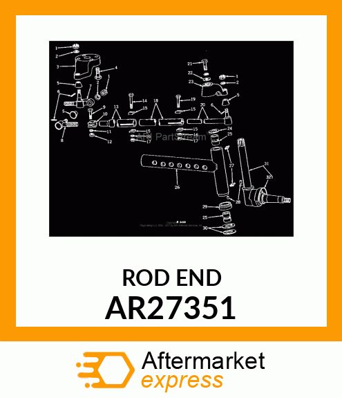 BALL JOINT, END TIE ROD INNER AR27351