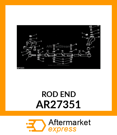 BALL JOINT, END TIE ROD INNER AR27351