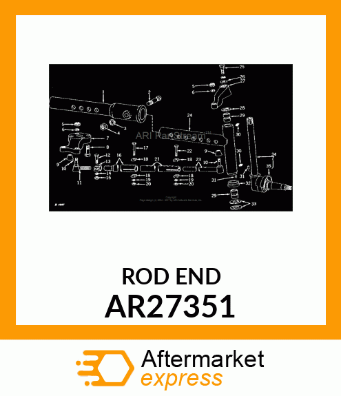 BALL JOINT, END TIE ROD INNER AR27351