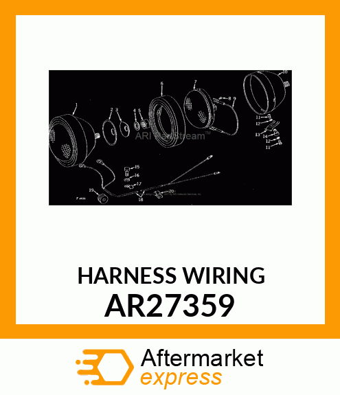 HARNESS WIRING AR27359