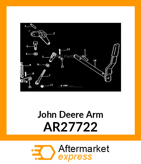 ARM POWER SHAFT CLUTCH VALVE WITH AR27722