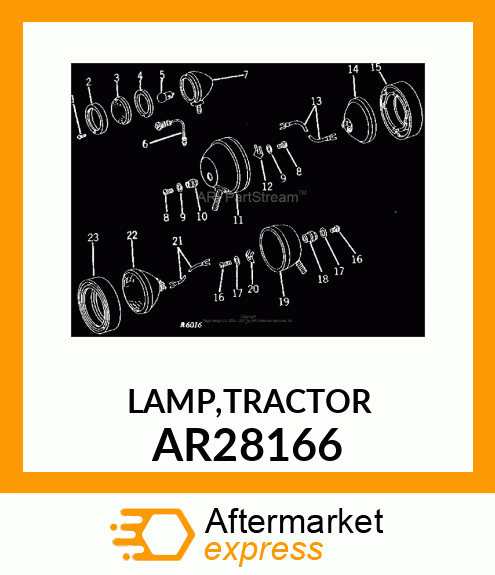 LAMP,TRACTOR AR28166