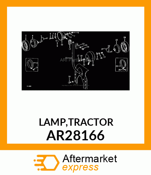 LAMP,TRACTOR AR28166