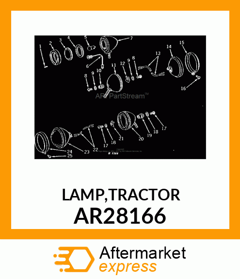 LAMP,TRACTOR AR28166