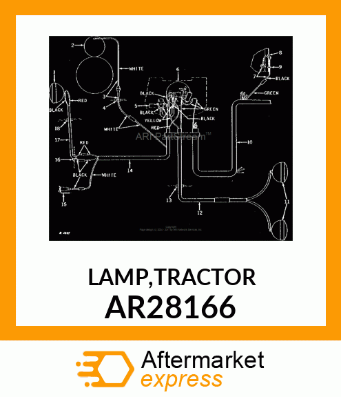 LAMP,TRACTOR AR28166