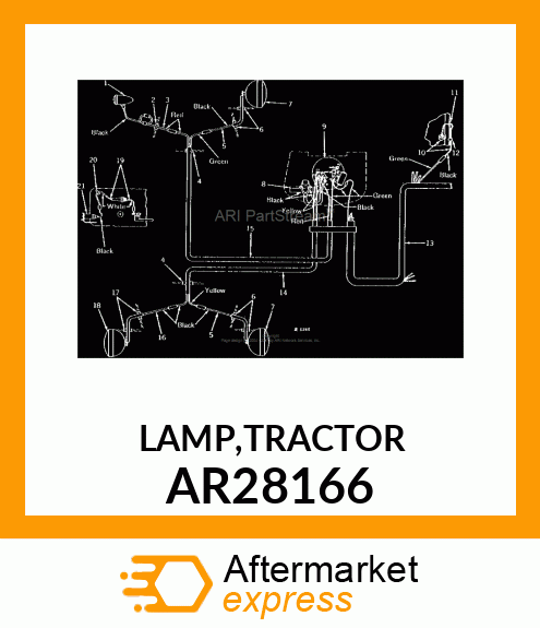 LAMP,TRACTOR AR28166