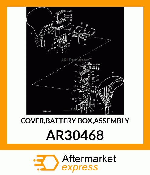 COVER,BATTERY BOX,ASSEMBLY AR30468