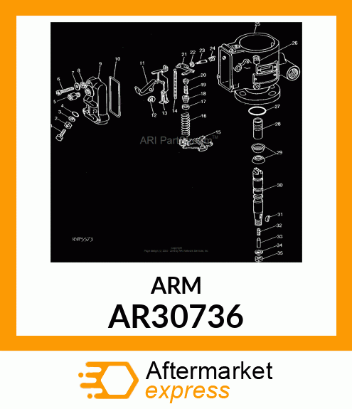 Arm - ARM, METERING VALVE AR30736