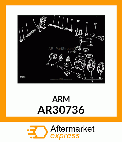 Arm - ARM, METERING VALVE AR30736