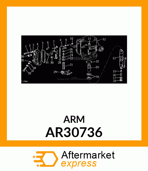 Arm - ARM, METERING VALVE AR30736