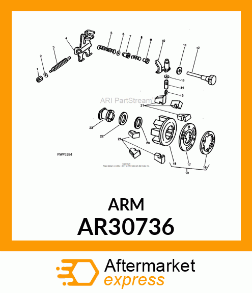 Arm - ARM, METERING VALVE AR30736