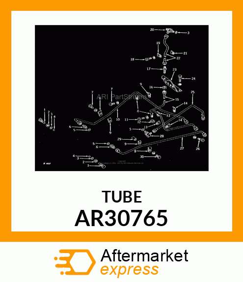 LINE, BRAKE PRESSURE, LOWER AR30765