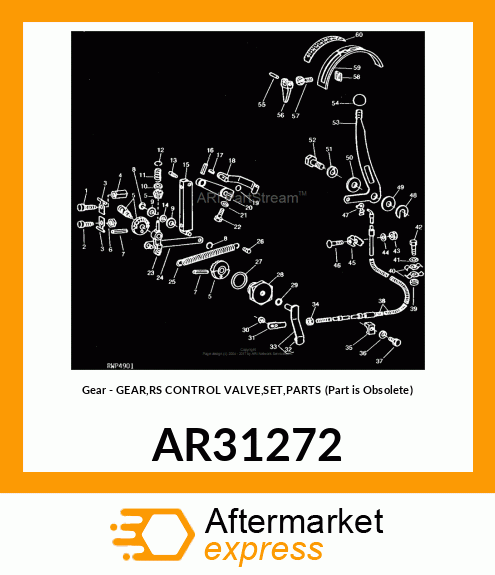 Gear - GEAR,RS CONTROL VALVE,SET,PARTS (Part is Obsolete) AR31272
