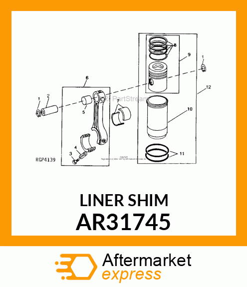 SHIM, LINER,.030 COPPER AR31745