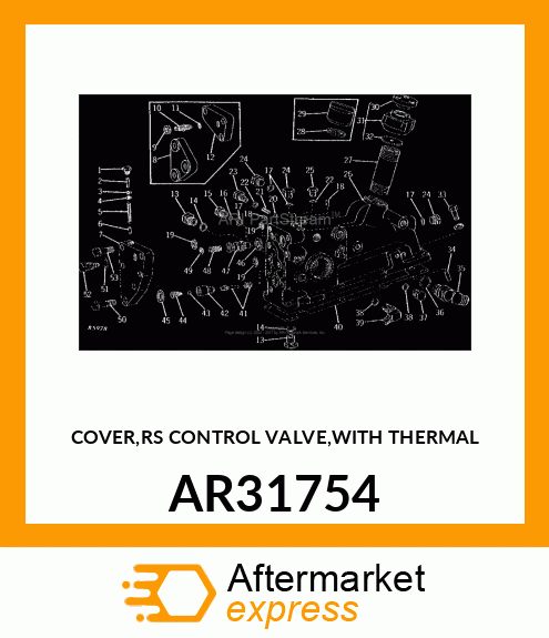 COVER,RS CONTROL VALVE,WITH THERMAL AR31754