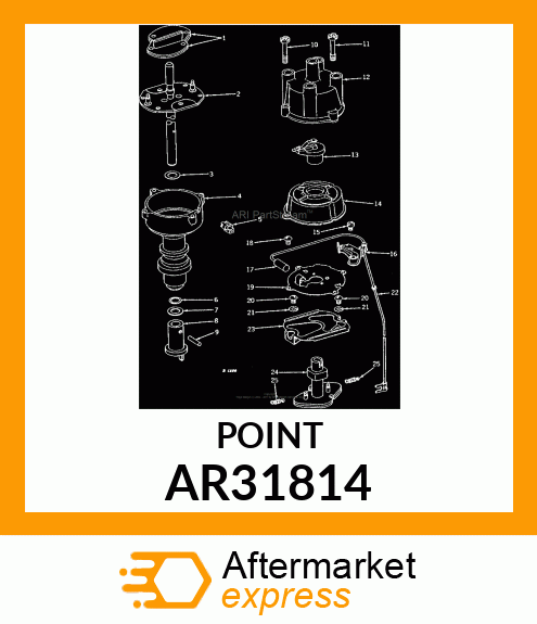 POINT,DISTRIBUTOR,SET/PARTS/ AR31814