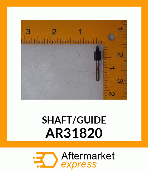 Valve - SHAFT,METERING AND GUIDE (SCV)PARTS AR31820