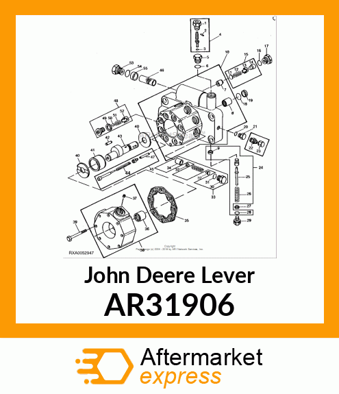 LEVER,CL OPERATING,WITH PIN AR31906