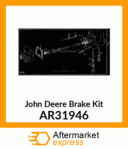 BRAKE KIT, BRAKE VALVE OVERHAUL/PAR AR31946