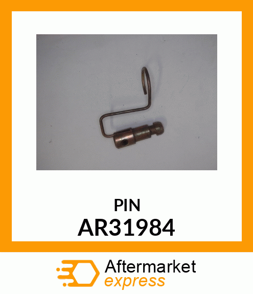Pin - PIN,QUICK COUPLER LATCH LOCK ASSMY AR31984