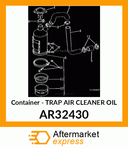 Container - TRAP AIR CLEANER OIL AR32430