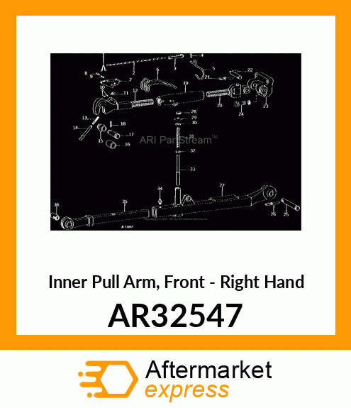 Tube - TUBE DRAFT LINK ASSEMBLY RH AR32547