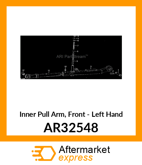 Tube - TUBE, DRAFT LINK ASSEMBLY LH AR32548