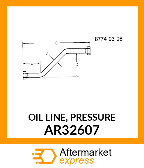 OIL LINE, PRESSURE AR32607