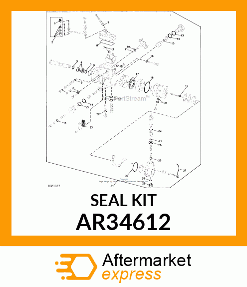 Gasket Kit - KIT,OVERHAUL GASKET AR34612