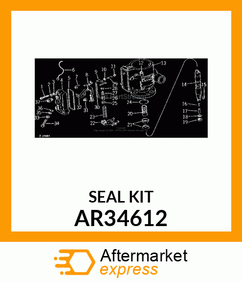 Gasket Kit - KIT,OVERHAUL GASKET AR34612