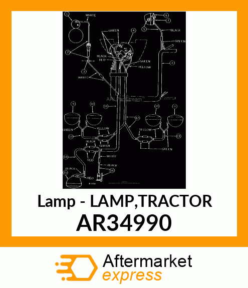 Lamp - LAMP,TRACTOR AR34990