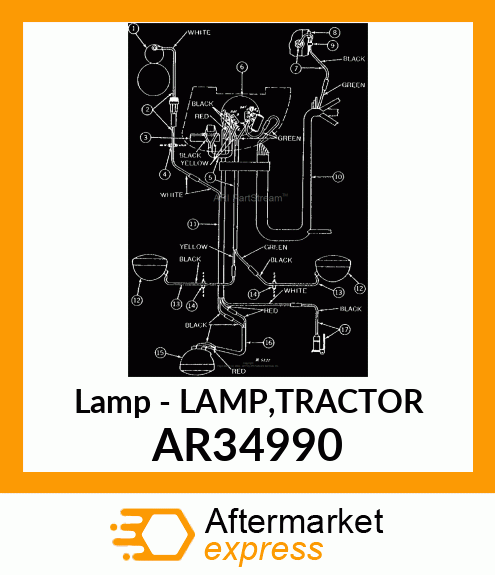 Lamp - LAMP,TRACTOR AR34990