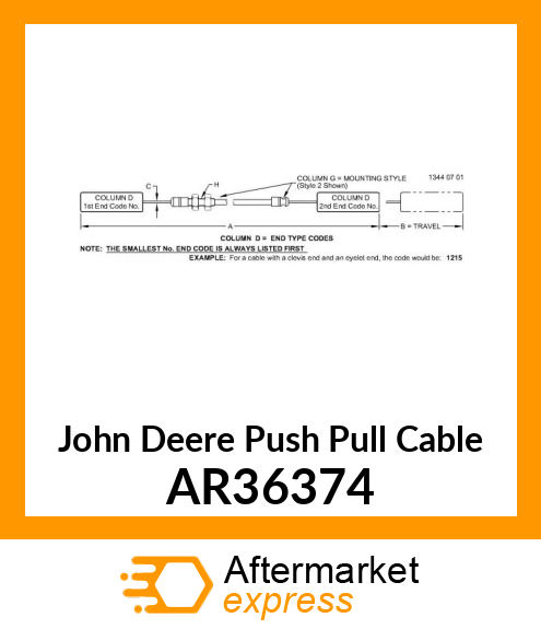 CABLE PUSH PULL AR36374