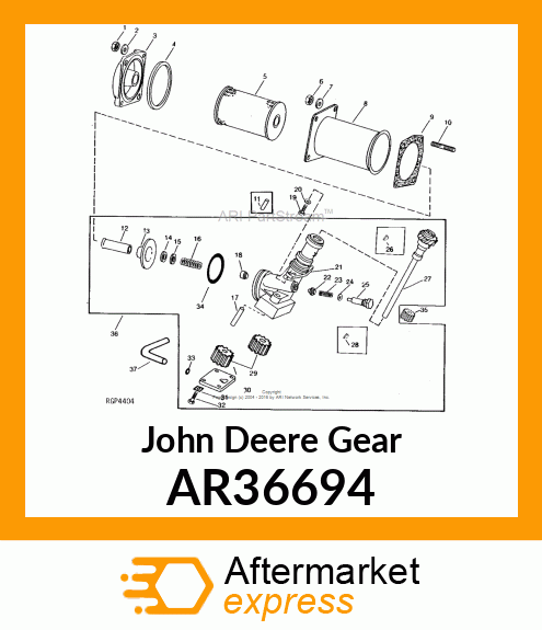 GEAR OIL PUMP /SETS//PARTS/ AR36694