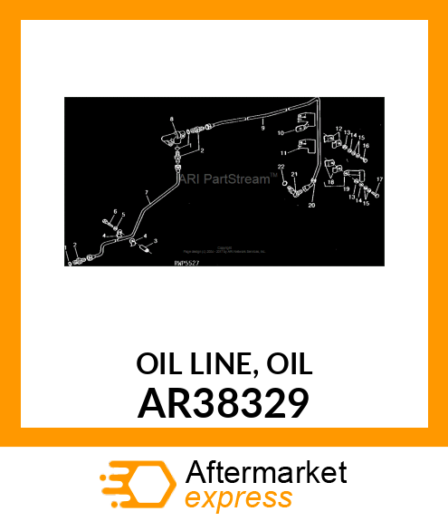 OIL LINE, OIL AR38329