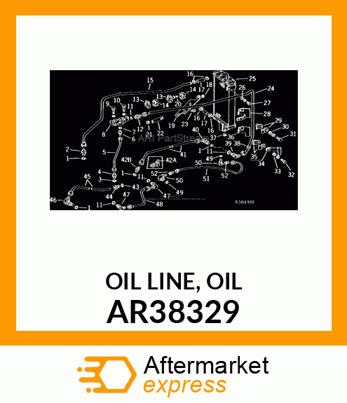 OIL LINE, OIL AR38329