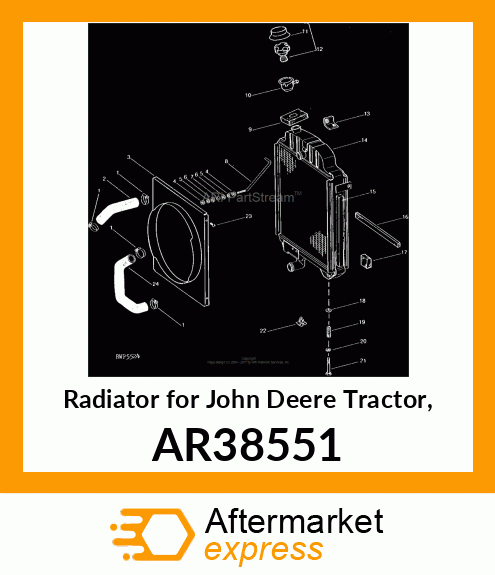 Radiator - RADIATOR ASSY (PARTS) AR38551