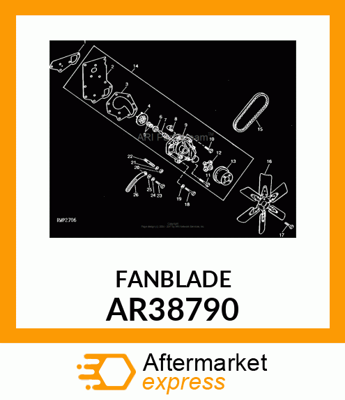 FAN, ASSEMBLY AR38790