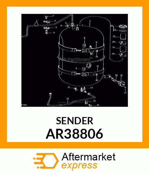 SENDER,FUEL GUAGE AR38806