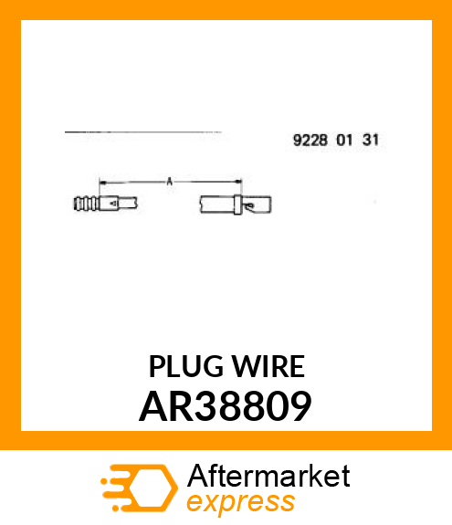 CABLE,SPARK PLUG,ASSEMBLY AR38809