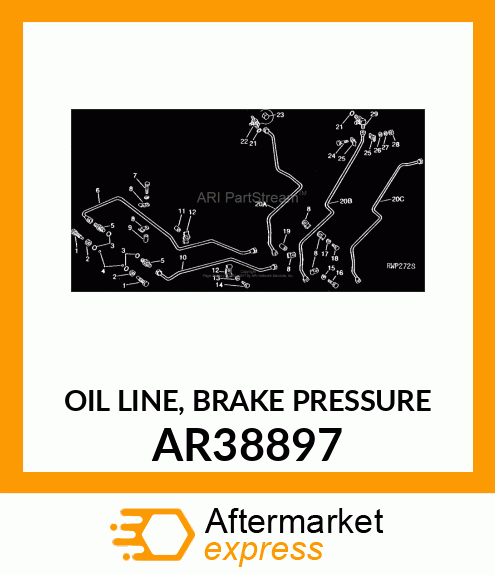 OIL LINE, BRAKE PRESSURE AR38897