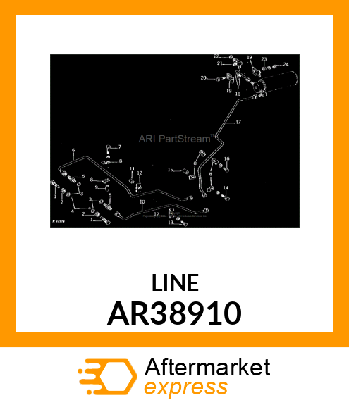 Oil Line Brake Pressure AR38910